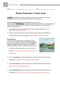 Student Exploration Carbon Cycle GIZMO