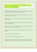 C236 Compensation & Benefits&period; Exam Review&comma; APPROVED&period; 