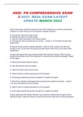 HESI  PN COMPREHENSIVE EXAM 3 2023  REAL EXAM LATEST UPDATE MARCH 2023