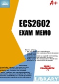 ECS2602 EXAM MEMO 2023