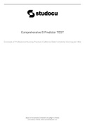 ATI Comprehensive Predictor Exam 2019 (180 Q & A, Verified and 100% Correct Answers) 