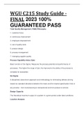 WGU C215 Study Guide - FINAL 2023 100&percnt; GUARANTEED PASS