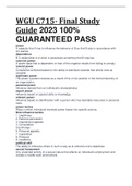 WGU C715- Final Study Guide 2023 100&percnt; GUARANTEED PASS