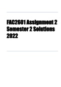 FAC2601 Assignment 2 Semester 2 Solutions 2022