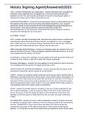 Notary Signing Agent&lpar;Answered&rpar;2023