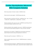 Cardiac Dysrhythmias Advanced With Complete Solution