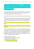 &lpar;REAL&rpar; HESI EXIT RN V1- V7 2022&sol;2023 NEW UPDATED WITH RATIONALES&excl;&excl;&excl;&excl; 100&percnt; Grade A&plus;