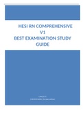      HESI RN COMPREHENSIVE V1 REVIEW BEST EXAMINATION STUDY GUIDE