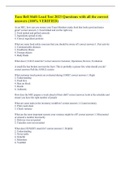Taco Bell Shift Lead Test 2023 Questions with all the correct answers &lpar;100&percnt; VERIFIED&rpar;