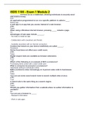 ISDS 1100 - Exam 1 Module 2 &lpar;ANswered&rpar; Graded A&plus;