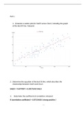 MATH 533 WEEK 7 COURSE PROJECT PART C, REGRESSION AND CORRELATION