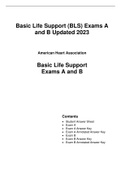 Basic Life Support (BLS) Exams A and B Updated 2023