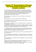 Chapter 07: Documentation of Nursing Care Study Guide/28 Questions with complete solutions