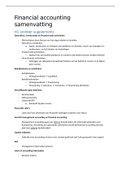Samenvatting Financial accounting boek Hoofdstukken 1 t/m 6