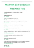 NHA CCMA ( Latest 2023 / 2024 ) Study Guide Exam Prep ( Graded A+ REAL TEST )