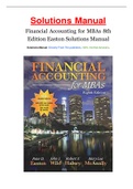 Financial Accounting for MBAs 8th Edition Easton Solutions Manual (BEST GUIDE)