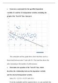MATH 533 WEEK 7 COURSE PROJECT PART C, REGRESSION AND CORRELATION
