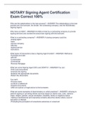 NOTARY Signing Agent Certification Exam Correct 100&percnt;