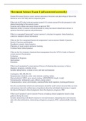 Movement Science Exam 1 &lpar;all answered correctly&rpar;