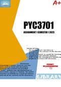 PYC3701 ASSIGNMENT 1 SEMESTER 1 2024