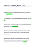 Abdomen ARDMS &lowbar; MOCK exam 2023 &lpar; A&plus; GRADED 100&percnt; VERIFIED&rpar;