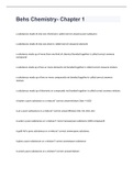 Behs Chemistry- Chapter 1 exam 2023 with 100&percnt; correct answers