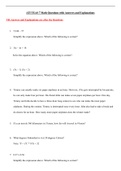ATI TEAS 7 Math Questions with Answers and Explanations