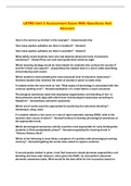 LETRS Unit 2 Assessment Exam With Questions And Answers