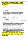 NURS6650 Final Study Aid&period; L'ATEST exam solution guaranteed success RATED A&plus;