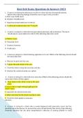 HESI Exit Exam- Latest 2021 Complete Questions & Answers 100&percnt; Verified
