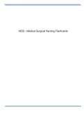 HESI - Medical Surgical Nursing Flashcards 