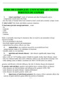 NURS 100 COMPLETE  UNIT SUMMARY NOTES WRITTEN BY EXPERT
