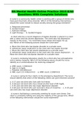 RN Mental Health Online Practice 2019 B&sol;60 Questions With Complete Solutions