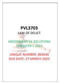 PVL3703 Assignment 01 Solutions Semester 1 2023