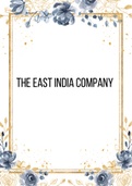 The East India Company's Rule over India