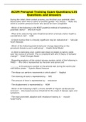 ACSM EXAMS