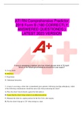 ATI RN Comprehensive Predictor 2019 Form B {180 CORRECTLY ANSWERED QUESTIONDS } LATEST 2023 VERSION