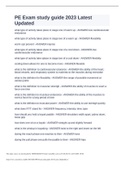 Exam &lpar;elaborations&rpar; PE - Professional Engineer PE Exam study guide 2023 Latest  Updated