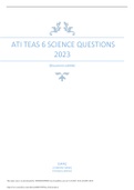 ATI TEAS 6 SCIENCE QUESTIONS 