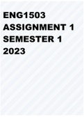 ENG1503 Assignment 1 Semester 1 2023