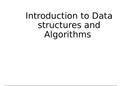 Summary  Introduction to Data structure and algorithms  (DSA)
