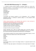 NURS 4003B V2 120 questions 2021-2022 HESI Pharmacology V2 Practice Questions &lpar;120&rpar; & Answers grad