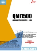 QMI1500 Assignment 3 Semester 1 2023