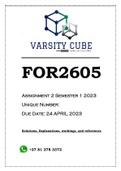 FOR2605 Assignment 2 Semester 1 2023 