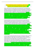 Hurst Readiness Exam 1&comma;2&comma;3 & 4 &lpar; combined package deal &rpar;Questions with Correct Questions and Complete Solutions &vert;