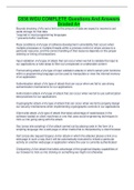 C836 WGU COMPLETE Questions And Answers Graded A&plus;