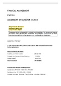 FIN3701 Assignment 01 Semester 1 2023 Detailed Solutions