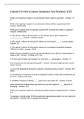 Indiana For-Hire License Questions And Answers 2023