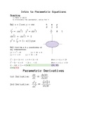 AP Calculus BC Unit 3 Notes - Parametric and Polar