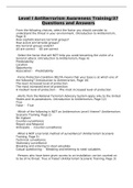 Level I Antiterrorism Awareness Training&sol;37 Questions and Answers